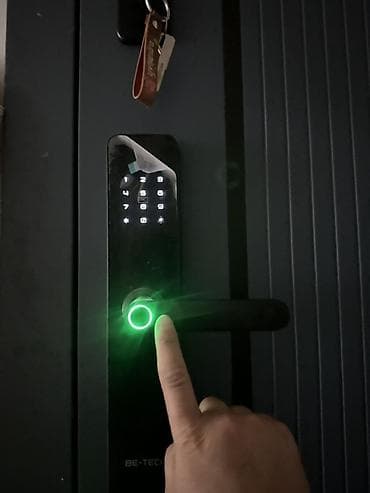 Умный дверной замок BE-TECH с биометрией и кодовой панелью - Способы at lalafo.kg Умный дверной замок BE-TECH с биометрией и кодовой панелью - Способы