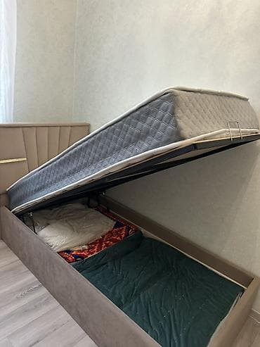 Односпальная кровать, Б/у, С ящиком для хранения, длина - 200 см at lalafo.kg — 5 Односпальная кровать, Б/у, С ящиком для хранения, длина - 200 см — 5