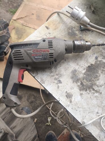 Сетевая дрель Crown CT10128 - Тип: ударная дрель с сетевым питанием at lalafo.kg Сетевая дрель Crown CT10128 - Тип: ударная дрель с сетевым питанием