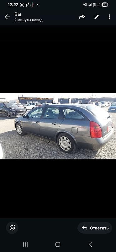 Nissan Primera: 2002 г., Типтроник, Бензин, Универсал at lalafo.kg Nissan Primera: 2002 г., Типтроник, Бензин, Универсал