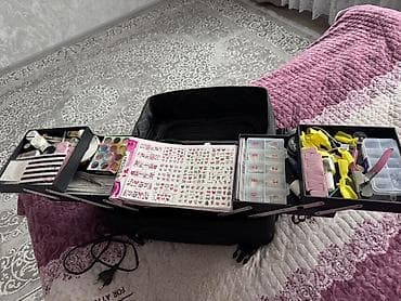 Набор для маникюра/дизайна ногтей в чемодане-органайзере Состав: - at lalafo.kg Набор для маникюра/дизайна ногтей в чемодане-органайзере Состав: -