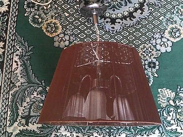 Продаю красивую 3х рожковую люстру, б/у. Люстра- абажур в рабочем at lalafo.kg Продаю красивую 3х рожковую люстру, б/у. Люстра- абажур в рабочем