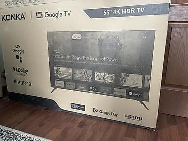 KONKA 55” 4K HDR Google TV • Диагональ экрана — 55 дюймов (примерно at lalafo.kg KONKA 55” 4K HDR Google TV • Диагональ экрана — 55 дюймов (примерно
