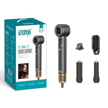 Мультистайлер для волос Winning Star 5-in-1 Функции и насадки: - at lalafo.kg Мультистайлер для волос Winning Star 5-in-1 Функции и насадки: -