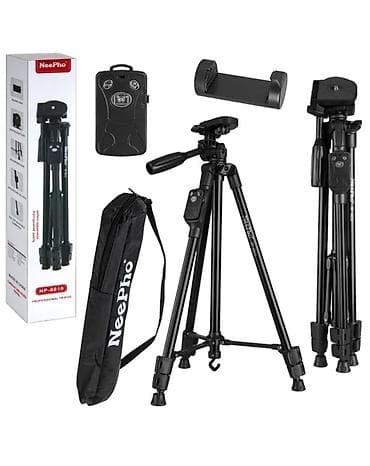 Штатив NeePho с чехлом и пультом - Универсальный штатив для фото- и at lalafo.kg Штатив NeePho с чехлом и пультом - Универсальный штатив для фото- и