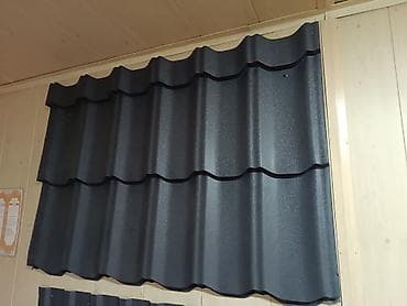 Металлочерепица (образец на фото) — профиль «волна», цвет at lalafo.kg Металлочерепица (образец на фото) — профиль «волна», цвет