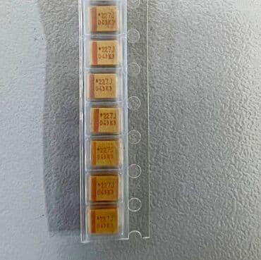 Танталовый конденсатор 227J 6,3 V 220 мкФ 6V, емкость 2,2. - 10 at lalafo.kg Танталовый конденсатор 227J 6,3 V 220 мкФ 6V, емкость 2,2. - 10