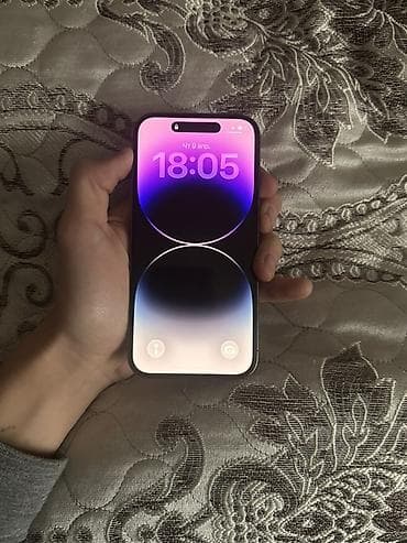 IPhone 14 Pro, Б/у, 256 ГБ, Черный, Защитное стекло, Чехол, Кабель, 81 % at lalafo.kg IPhone 14 Pro, Б/у, 256 ГБ, Черный, Защитное стекло, Чехол, Кабель, 81 %