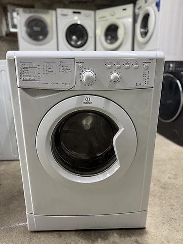 Стиральная машина Indesit с фронтальной загрузкой. Характеристики и at lalafo.kg Стиральная машина Indesit с фронтальной загрузкой. Характеристики и