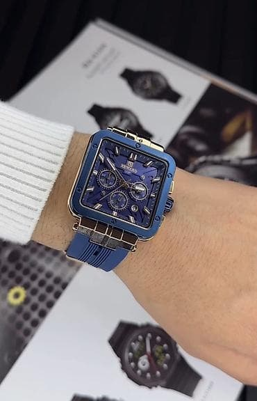 Мужские наручные часы REWARD VIP - Квадратный корпус с винтами по at lalafo.kg Мужские наручные часы REWARD VIP - Квадратный корпус с винтами по