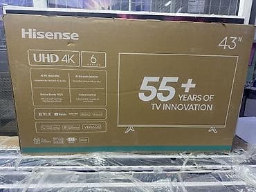 Телевизор HISENSE 43A6Q Преимущества 4K Dolby Vision Режим Filmmaker at lalafo.kg Телевизор HISENSE 43A6Q Преимущества 4K Dolby Vision Режим Filmmaker