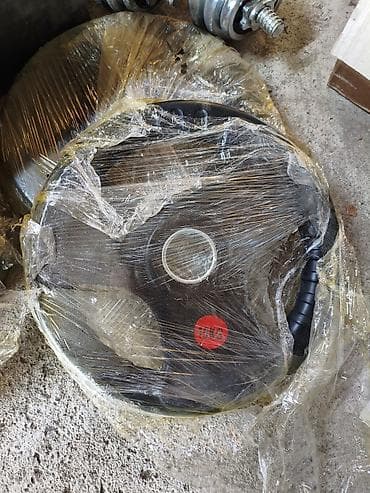 Степперлер: Олимпийский гриф с комплектом дисков - Гриф прямой, хромированный, с lalafo.kg да — 3 Степперлер: Олимпийский гриф с комплектом дисков - Гриф прямой, хромированный, с — 3