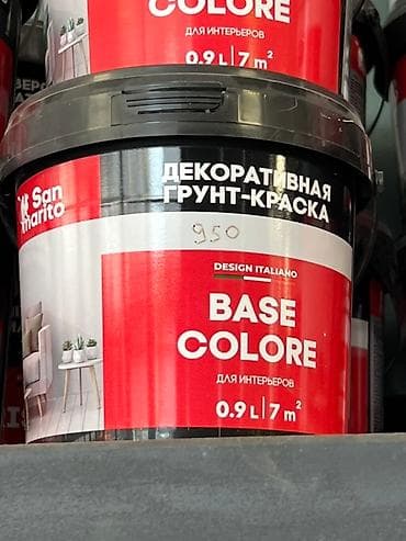 Декоративная грунт-краска San Marito, предназначенная для внутренних at lalafo.kg Декоративная грунт-краска San Marito, предназначенная для внутренних