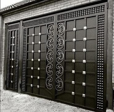 Ачылма дарбазалар: Кованые металлические ворота и калитки - Материал: сталь с lalafo.kg да — 2 Ачылма дарбазалар: Кованые металлические ворота и калитки - Материал: сталь с — 2