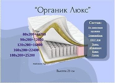 Ортопедический матрас, Новый, Другой бренд, Односпальный, Кыргызстан, Матрасы средней жесткости, В рассрочку, Бесплатная доставка at lalafo.kg Ортопедический матрас, Новый, Другой бренд, Односпальный, Кыргызстан, Матрасы средней жесткости, В рассрочку, Бесплатная доставка