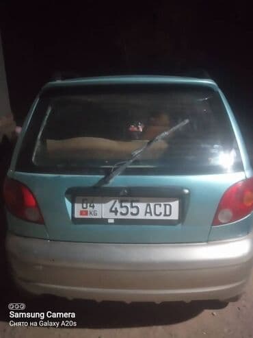 Daewoo Matiz: 2005 г., 0.8 л, Вариатор, Бензин, Хэтчбэк at lalafo.kg Daewoo Matiz: 2005 г., 0.8 л, Вариатор, Бензин, Хэтчбэк