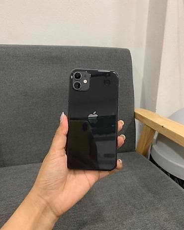 IPhone 11, Б/у, 128 ГБ, Черный, Зарядное устройство, Чехол, 100 % at lalafo.kg IPhone 11, Б/у, 128 ГБ, Черный, Зарядное устройство, Чехол, 100 %