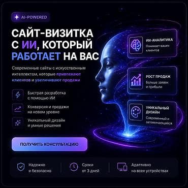 Сайт-визитка за 3 дня. Разработка/Дизайн. Создаю сайты с at lalafo.kg Сайт-визитка за 3 дня. Разработка/Дизайн. Создаю сайты с
