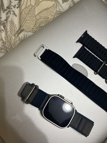 Apple Watch Ultra (49 мм) с дополнительными ремешками Gen 1 новые at lalafo.kg Apple Watch Ultra (49 мм) с дополнительными ремешками Gen 1 новые