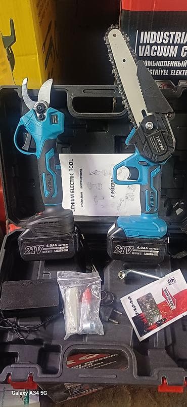 Набор аккумуляторного садового инструмента TTC PRO в кейсе. Состав lalafo.kg да Набор аккумуляторного садового инструмента TTC PRO в кейсе. Состав