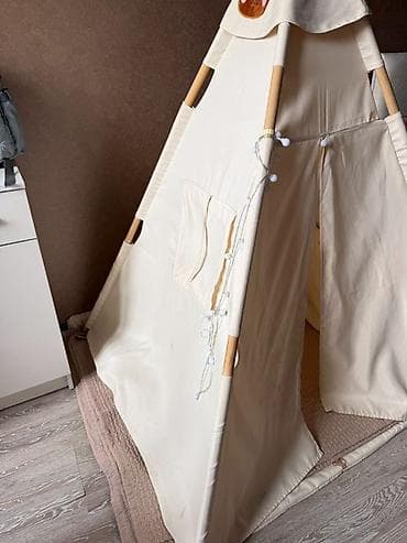 Чатырлар жана үйлөр: Б/У Детская палатка-типи с ковриком Коврик и мягкие в подарок - Тип lalafo.kg да — 3 Чатырлар жана үйлөр: Б/У Детская палатка-типи с ковриком Коврик и мягкие в подарок - Тип — 3