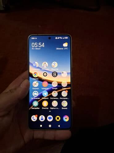 Смартфон с большим экраном память 12+12/512 и тонкими рамками at lalafo.kg Смартфон с большим экраном память 12+12/512 и тонкими рамками