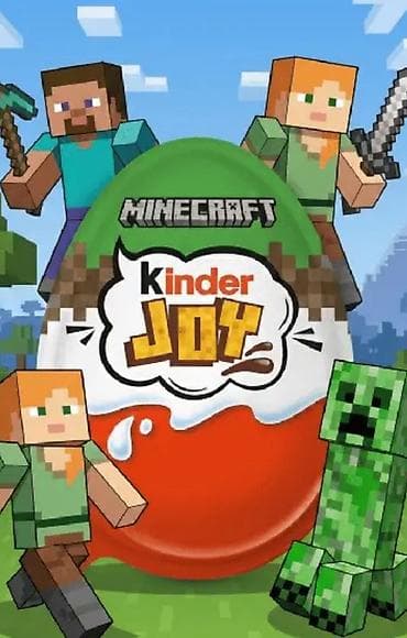 Kinder Joy x Minecraft — коллекционная серия - Яйцо Kinder Joy с at lalafo.kg Kinder Joy x Minecraft — коллекционная серия - Яйцо Kinder Joy с