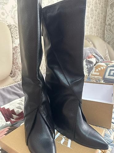 Сапоги, 38, Zara, Новый, цвет - Черный, Платная доставка at lalafo.kg Сапоги, 38, Zara, Новый, цвет - Черный, Платная доставка