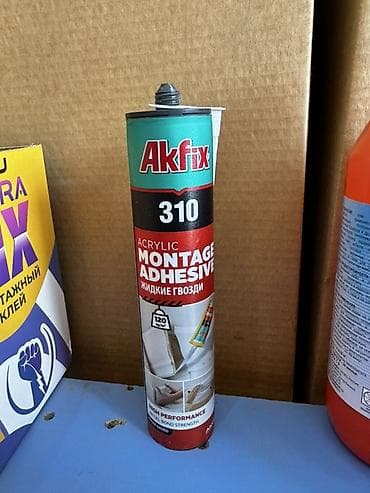 Монтаж клейи: Жидкие гвозди Akfix 310 Acrylic Montage Adhesive. Акриловый монтажный lalafo.kg да — 1 Монтаж клейи: Жидкие гвозди Akfix 310 Acrylic Montage Adhesive. Акриловый монтажный — 1