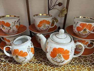 Чайный сервиз “Маки” Барановка на 6 персон at lalafo.kg Чайный сервиз “Маки” Барановка на 6 персон