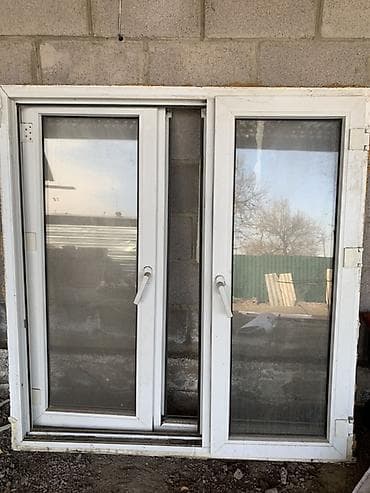 Готовое пластиковое окно, Тип окна: Балконные, Декоративные особенности: Другие особенности, Б/у, Без установки, Без рассрочки at lalafo.kg Готовое пластиковое окно, Тип окна: Балконные, Декоративные особенности: Другие особенности, Б/у, Без установки, Без рассрочки