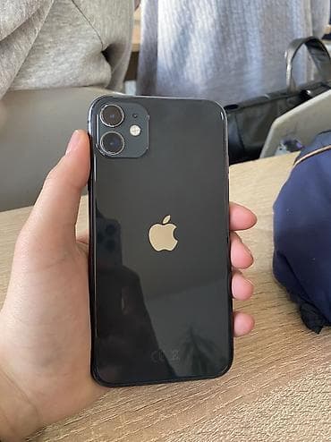 IPhone 11, Б/у, 64 ГБ, Jet Black, Чехол, 100 % at lalafo.kg IPhone 11, Б/у, 64 ГБ, Jet Black, Чехол, 100 %