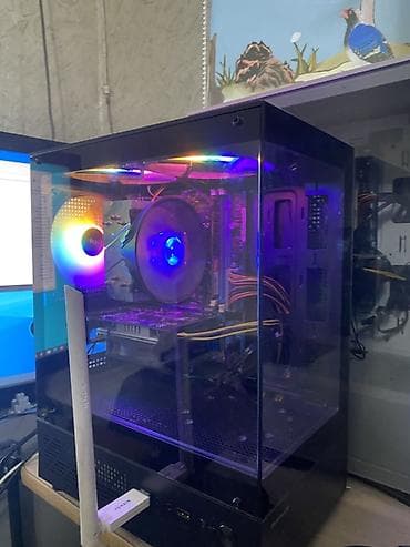 Игровой/офисный ПК в стеклянном корпусе с подсветкой RGB at lalafo.kg Игровой/офисный ПК в стеклянном корпусе с подсветкой RGB
