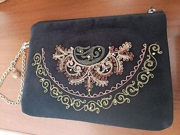 Клатч бархатный, новый at lalafo.kg Клатч бархатный, новый