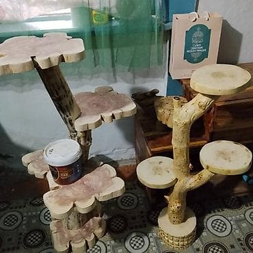 Дүкөн үчүн текчелер: Гүлдөр үчүн текче, этажерка, Жыгач lalafo.kg да — 3 Дүкөн үчүн текчелер: Гүлдөр үчүн текче, этажерка, Жыгач — 3