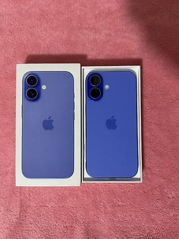 IPhone 16, Новый, 128 ГБ, Синий, Коробка, В рассрочку, 100 % at lalafo.kg IPhone 16, Новый, 128 ГБ, Синий, Коробка, В рассрочку, 100 %
