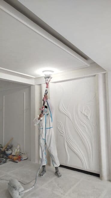 Шлифовка потолков и стен без пыли Профессиональная машинная шлифовка at lalafo.kg Шлифовка потолков и стен без пыли Профессиональная машинная шлифовка