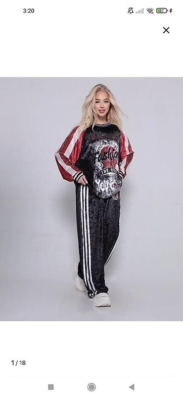 Женский спортивный костюм из мягкого бархатистого материала. Размер at lalafo.kg Женский спортивный костюм из мягкого бархатистого материала. Размер