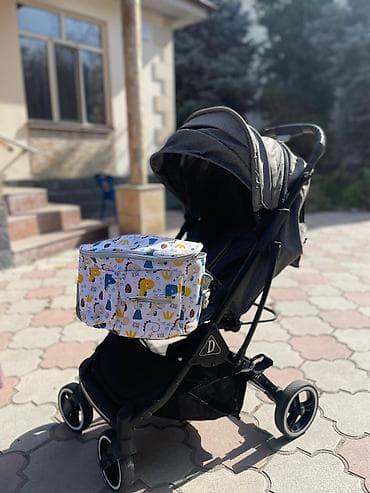 Детская коляска с сумкой, в комплекте дождевик и чехол на ножки at lalafo.kg Детская коляска с сумкой, в комплекте дождевик и чехол на ножки