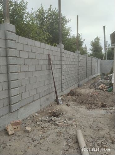 Заборы из пескоблока at lalafo.kg Заборы из пескоблока