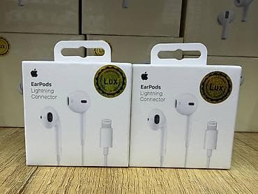 Зымдуу гарнитуралар, Apple, Жаңы, түсү - Ак lalafo.kg да Зымдуу гарнитуралар, Apple, Жаңы, түсү - Ак