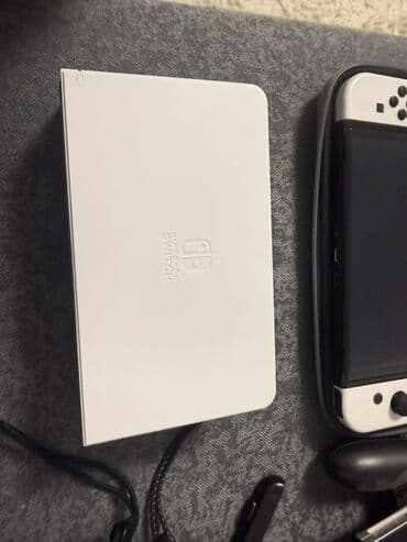 Nintendo Switch OLED: Nintendo Switch OLED (белая версия) — гибридная игровая система с lalafo.kg да — 2 Nintendo Switch OLED: Nintendo Switch OLED (белая версия) — гибридная игровая система с — 2