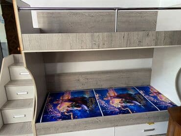 Продаю б/у двух ярусный кровать состояние отличное at lalafo.kg Продаю б/у двух ярусный кровать состояние отличное