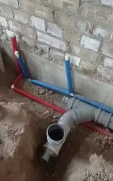 Монтаж водопровода и канализации под ключ Сантехника жумуштарын at lalafo.kg Монтаж водопровода и канализации под ключ Сантехника жумуштарын