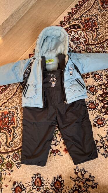 Зимний комбинезон очень тёплый на 1,5-2 годика,отличного at lalafo.kg Зимний комбинезон очень тёплый на 1,5-2 годика,отличного