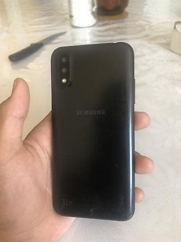 Samsung Galaxy A01, Б/у, 32 ГБ, цвет - Черный, 2 SIM at lalafo.kg Samsung Galaxy A01, Б/у, 32 ГБ, цвет - Черный, 2 SIM