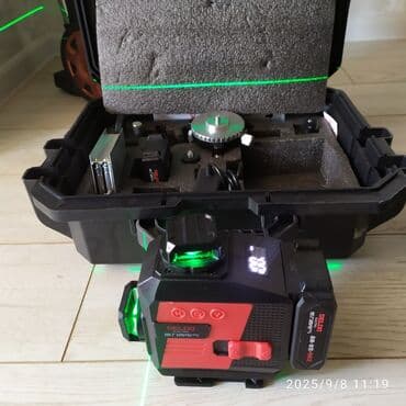 Лазерный нивелир DELIXI с зелёным лучом продаю новый, 4dлазерный at lalafo.kg Лазерный нивелир DELIXI с зелёным лучом продаю новый, 4dлазерный