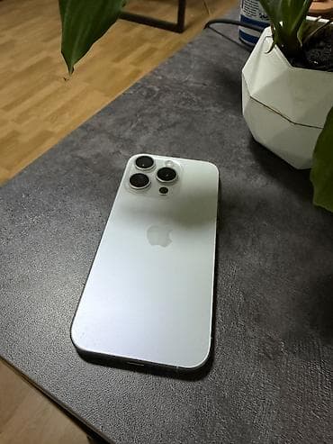 IPhone 15 Pro, Б/у, 256 ГБ, Белый, Защитное стекло, Чехол, Кабель, 98 % at lalafo.kg IPhone 15 Pro, Б/у, 256 ГБ, Белый, Защитное стекло, Чехол, Кабель, 98 %
