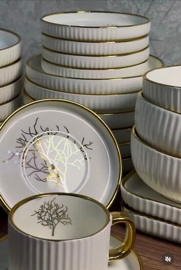 Набор посуды на 6 персон, 32 предмета, новый, для вашего стола, на at lalafo.kg Набор посуды на 6 персон, 32 предмета, новый, для вашего стола, на