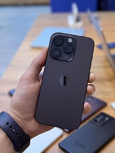 IPhone 14 Pro, Б/у, 128 ГБ, Black Titanium, Зарядное устройство, Чехол, Защитное стекло, В рассрочку, 79 % at lalafo.kg IPhone 14 Pro, Б/у, 128 ГБ, Black Titanium, Зарядное устройство, Чехол, Защитное стекло, В рассрочку, 79 %